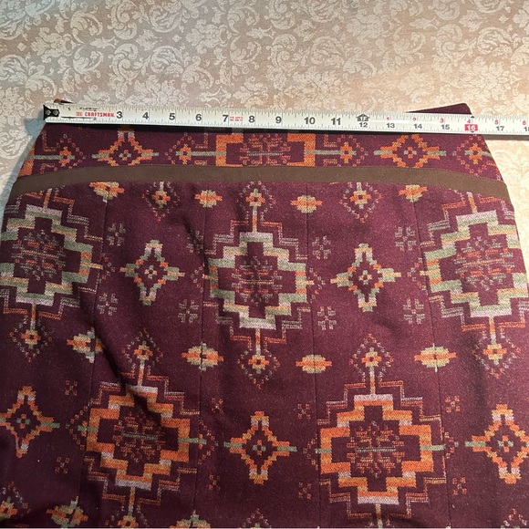 Pendleton ~ Wool Button Navajo Southwestern Vest AND Flare Midi Skirt in size 10 - Picture 12 of 13